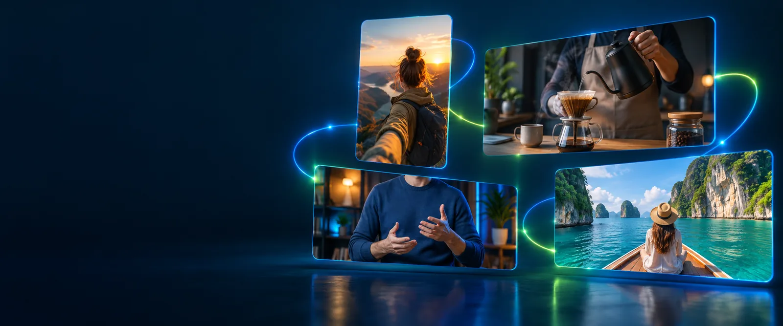 Bildmaterial zur Videobearbeitung mit Flixier
